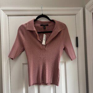 NWT WHBM elbow length sweater, dusty rose color, Size M,